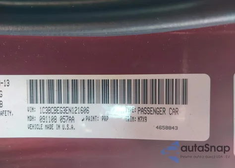 2014 Chrysler 200 Touring from USA, damaged, VIN 1C3BCBEG3EN121606